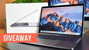 Macbook pro giveaway offer banner
