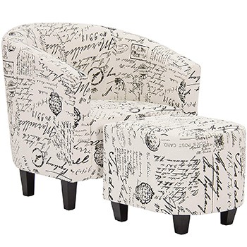 Modern Contemporary Linen Chair