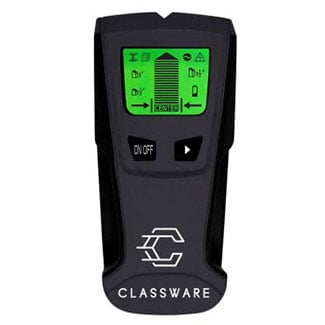 Classware Stud Finder, Wireless Metal Detector And AC Live Wire Multi-Scanner